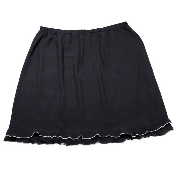 READ Cynthia Howie for Maggy Boutique Woman Black Crepe Skirt Plus Size 24W - Picture 2 of 7